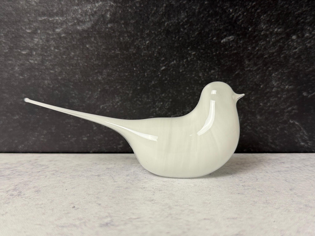 White glass bird