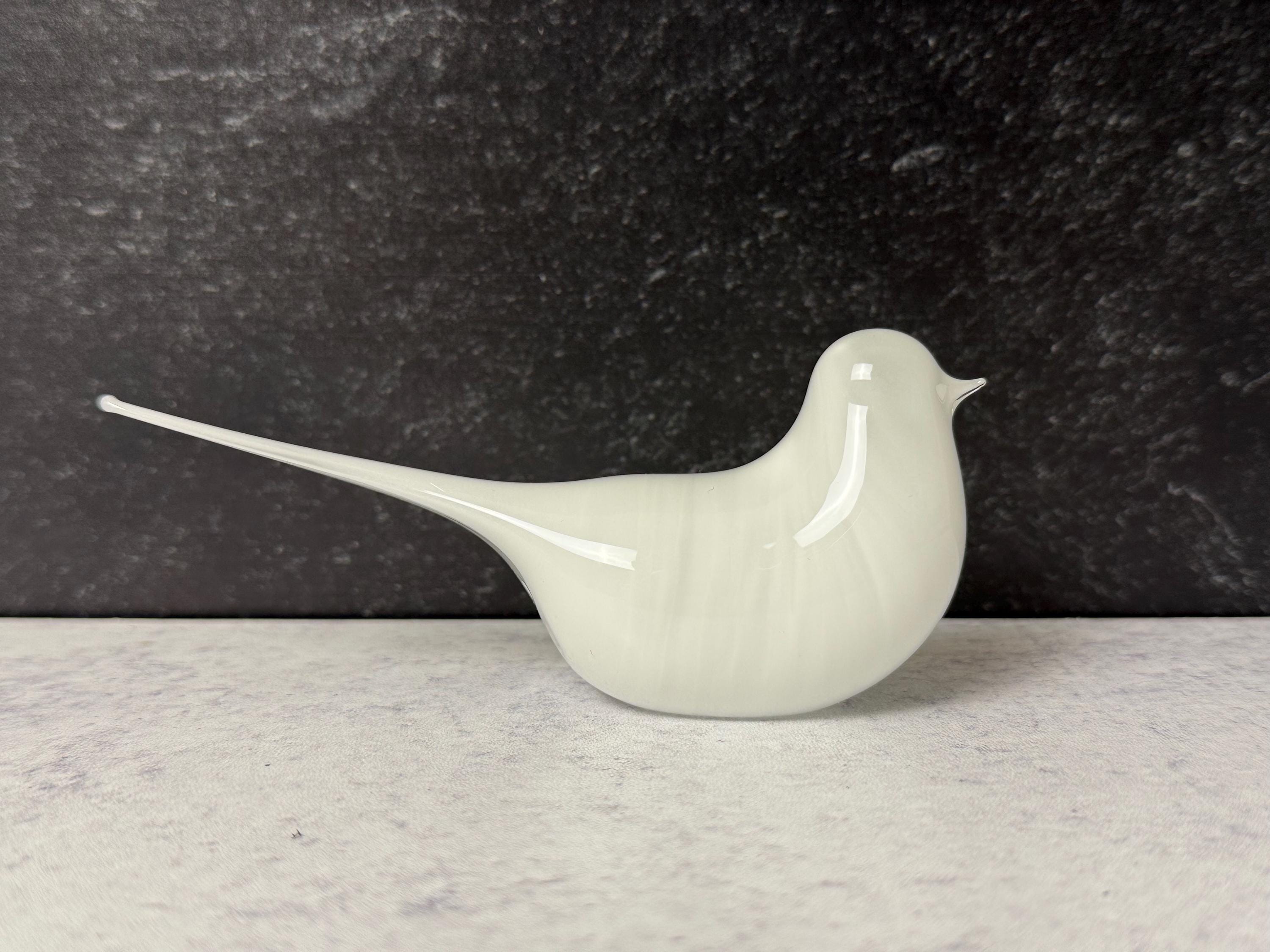 White glass bird