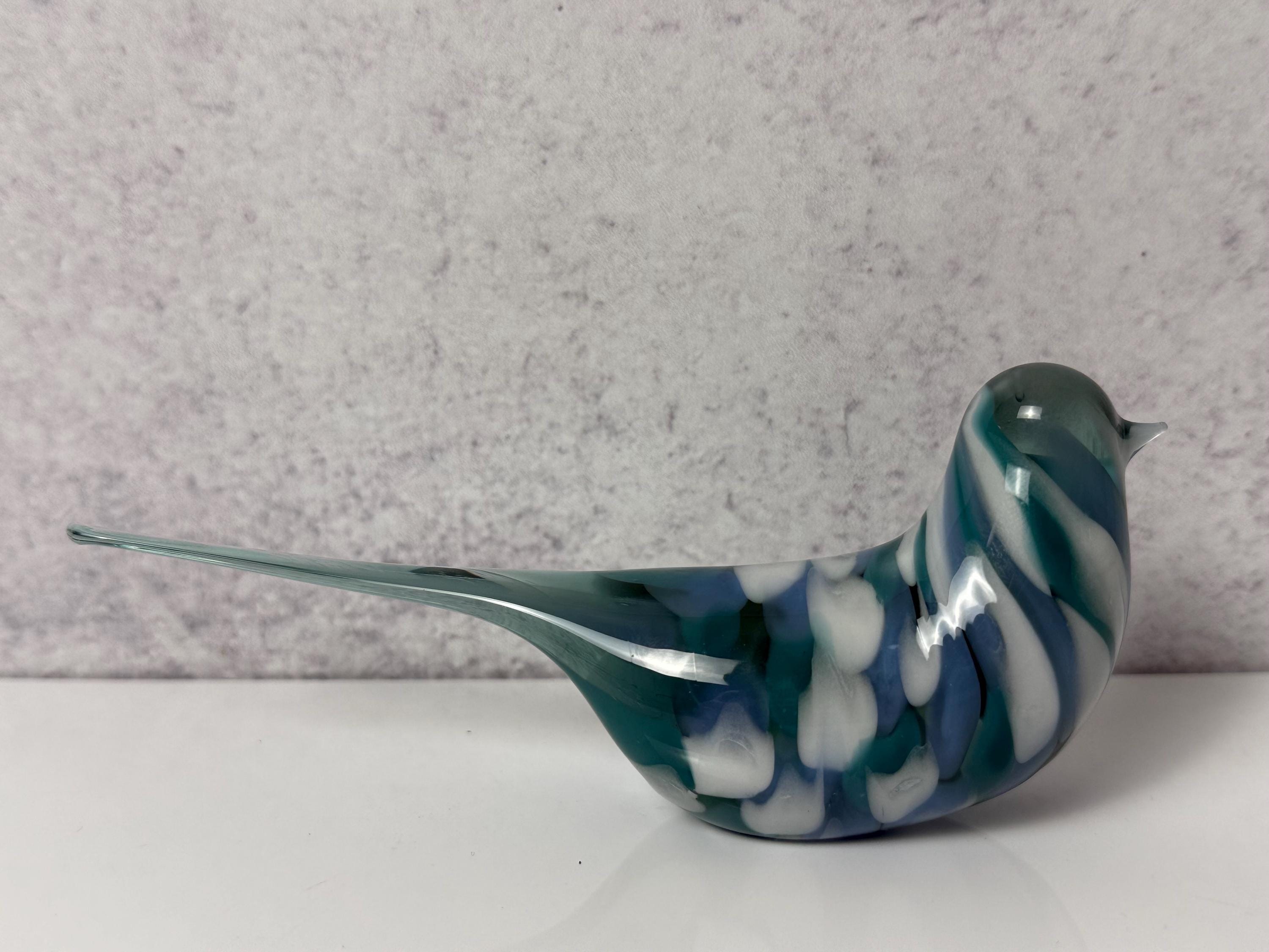 Multicolor glass bird