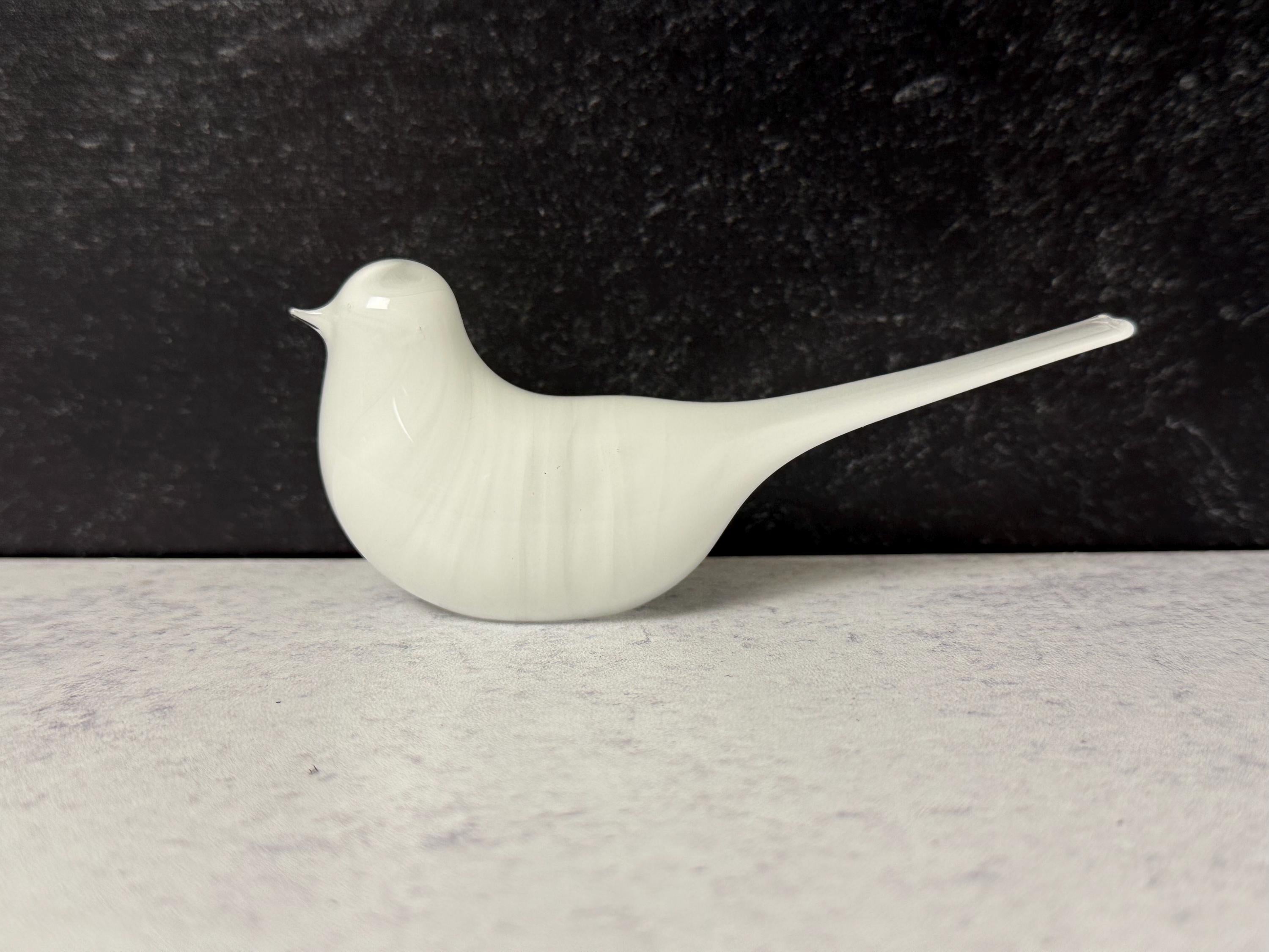 White glass bird