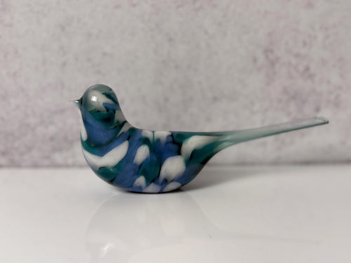 Multicolor glass bird